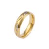 Fashionable Titanium Steel 18K Gold New Couple Rings Rings 10