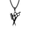 Creative Simple Scissors Comb Pendant Necklace Necklaces 11