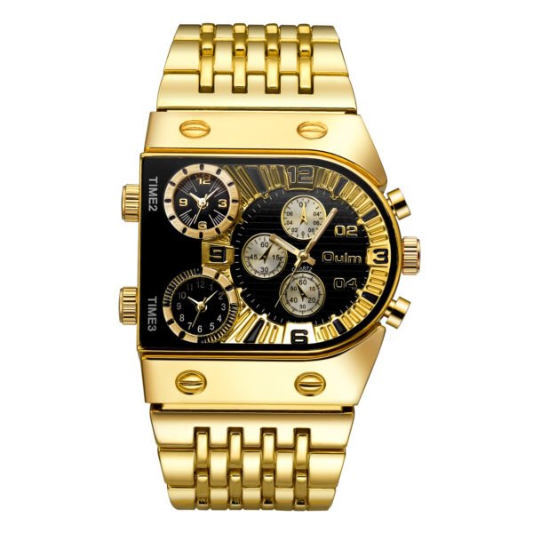 Luminous Men’s Watch Steel Band Casual Gold watches 5