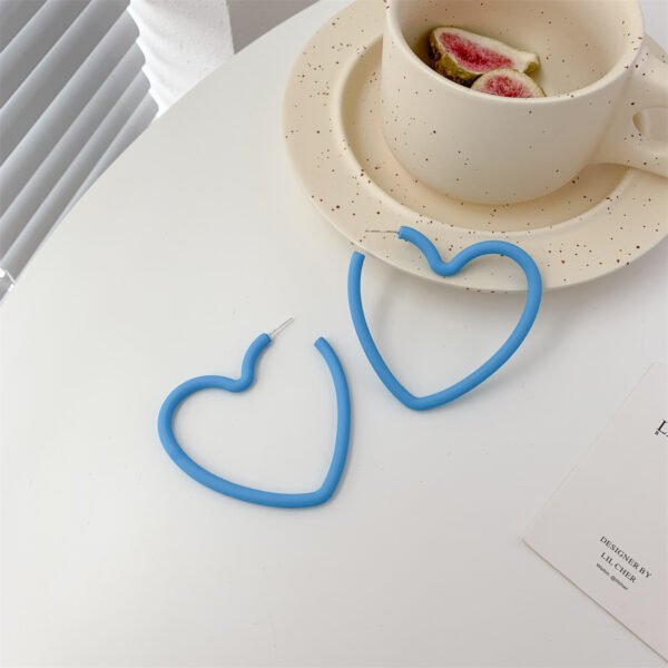 Needle Earrings Korea Ins Temperament Earrings Candy Color Love Acrylic Earrings Earrings 11
