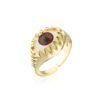 18K Gold Electroplated Copper Jewelry 11mm Wide  Ring Rings 20