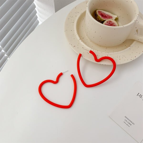 Needle Earrings Korea Ins Temperament Earrings Candy Color Love Acrylic Earrings Earrings 5