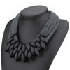 Fashion Clavicle Chain Multi-layer Braided Tassel Female Necklaces 12