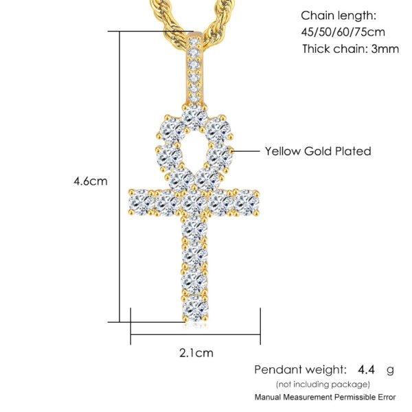 Zircon Plated True Gold Pendant Necklace Necklaces 8