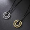 Asgard Crafted Circular Horn Rune Pendant Chain Necklaces 13