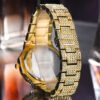 Full Diamond Hip Hop Calendar Luminous Quartz Waterproof Business Men’s Gold Watch watches 16