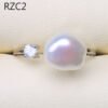 Platinum Moon Design Natural Baroque Pearl Ring Rings 21 Platinum Moon Design Natural Baroque Pearl Ring Rings 21