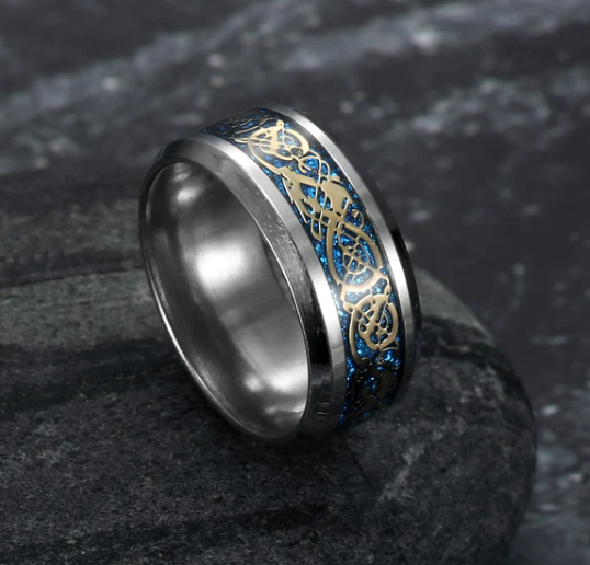 Asgard Crafted Basilisk Scale Wedding Ring Rings 2