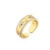 18K Gold Plated Copper Zircon Ring Rings 9