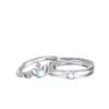 Men And Women Trend Personality Moonstone Crown Couple Ring Rings 13
