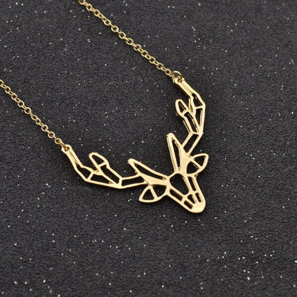 Origami Elk Horn Pendant Women’s Necklace BestSelling 4