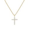 Hot New 925 Sterling Silver Necklace Cross Full Diamond Women’s Collarbone Chain Wrapped Gold 14k Gold Pendant Necklaces 11