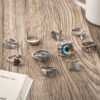 Animal Fish Hole Head Grimace Eye Ring Set Of 10 Rings 9 Animal Fish Hole Head Grimace Eye Ring Set Of 10 Rings 9