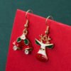 European And American New Christmas Series Asymmetric Christmas Tree Snowflake Earrings Earrings 9