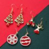 European And American New Christmas Series Asymmetric Christmas Tree Snowflake Earrings Earrings 12