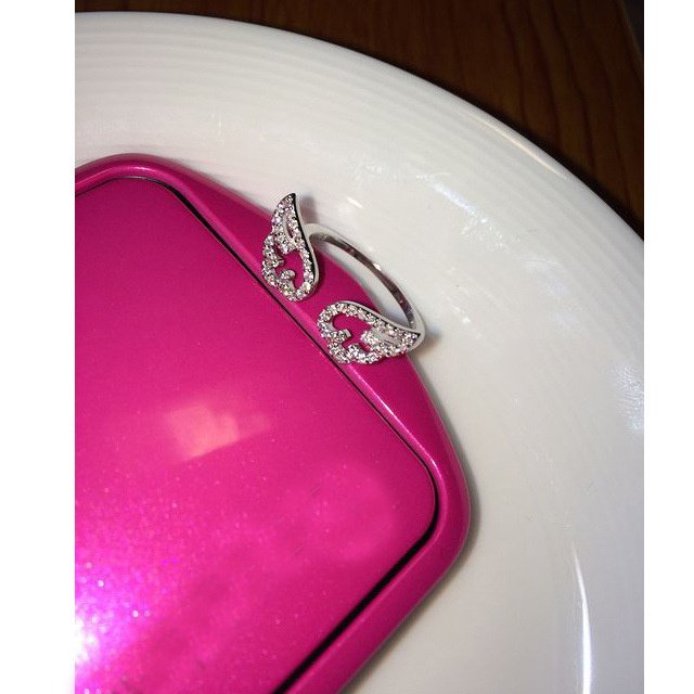 Women’s Zircon Angel Wings Wing Ring rings angel ring 6 Women’s Zircon Angel Wings Wing Ring rings angel ring 6