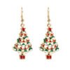European And American New Christmas Series Asymmetric Christmas Tree Snowflake Earrings Earrings 8