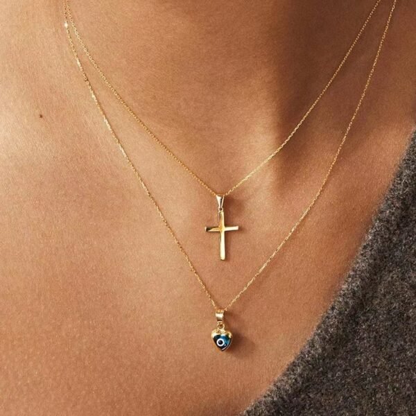 Anti Devil’s Eye Necklace – Zircon Necklace Heart for 100 confidence Necklaces 3