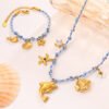 Ocean Starfish Dolphin Jewelry Set Accessories 22 Ocean Starfish Dolphin Jewelry Set Accessories 22