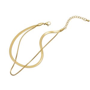 Serpentine â Double Layer Snake Chain Anklet Anklets Serpentine â Double Layer Snake Chain Anklet Anklets