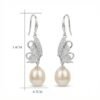 Butterfly Pearl Dangle Earrings Accessories 7 Butterfly Pearl Dangle Earrings Accessories 7