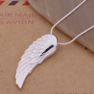Silver Feather Jewelry Set Jewelry