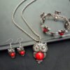 Vintage Turquoise Owl Jewelry Set Accessories 10