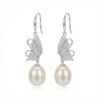Butterfly Pearl Dangle Earrings Accessories 9 Butterfly Pearl Dangle Earrings Accessories 9