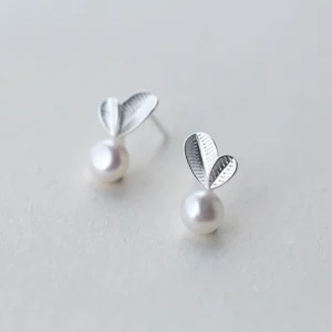 Pearl Leaf Jewelry Set — Necklace, Earrings & Bracelet Bracelets