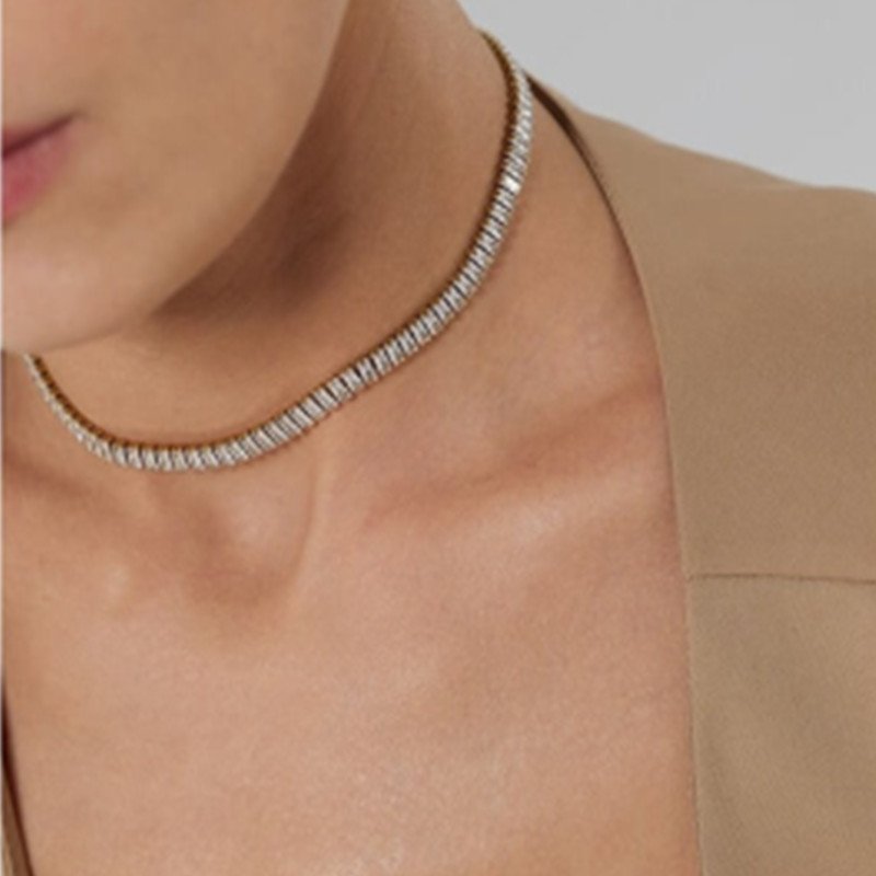 Crystal Tennis Chain Necklace Accessories 9 Crystal Tennis Chain Necklace Accessories 9