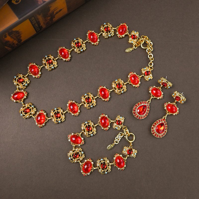 Handmade Glass Jewelry Set Accessories 5 Handmade Glass Jewelry Set Accessories 5