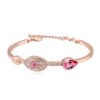 Rose Gold Pavé Bangle Bracelets 11