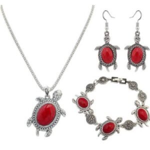 Turquoise Turtle Jewelry Set Jewelry