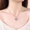 Crystal Heart Pendant Necklace Jewelry 9