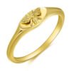 Gold Bee Signet Ring Jewelry 9
