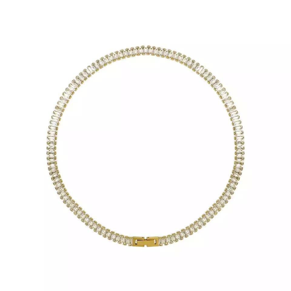 Crystal Tennis Chain Necklace Accessories 10 Crystal Tennis Chain Necklace Accessories 10