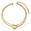 Heart Charm Anklet Anklets 14
