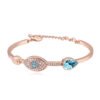 Rose Gold Pavé Bangle Bracelets 9