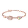 Rose Gold Pavé Bangle Bracelets 12