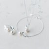 Pearl Leaf Jewelry Set — Necklace, Earrings & Bracelet Bracelets 10