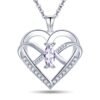 Crystal Heart Pendant Necklace Jewelry 10