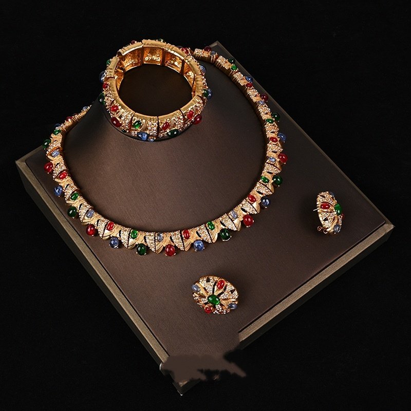 Royal Pavé Set — Earrings, Bracelet & Necklace Jewelry 5 Royal Pavé Set — Earrings, Bracelet & Necklace Jewelry 5