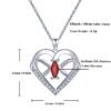 Crystal Heart Pendant Necklace Jewelry 11