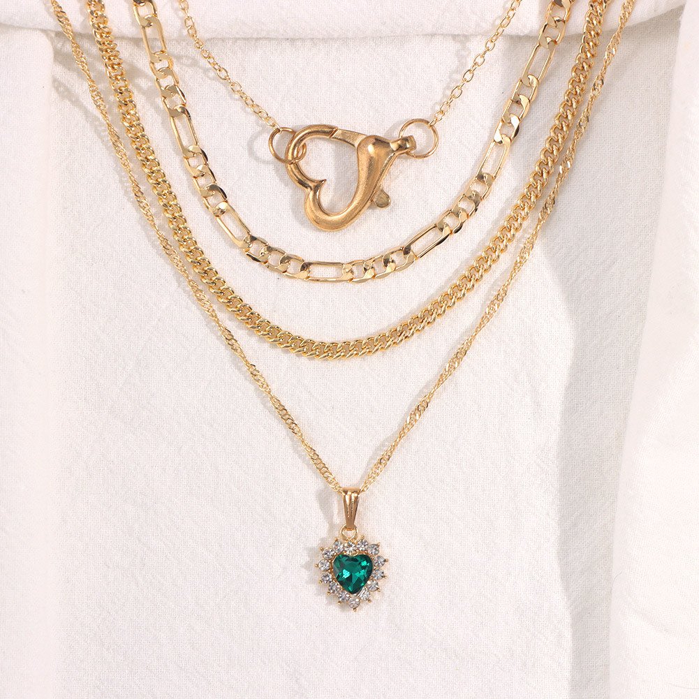 Crystal Heart Pendant Necklace Accessories 7 Crystal Heart Pendant Necklace Accessories 7