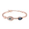 Rose Gold Pavé Bangle Bracelets 10