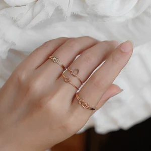 Love Stack Set — 3 Rings + Bracelet Jewelry Love Stack Set — 3 Rings + Bracelet Jewelry
