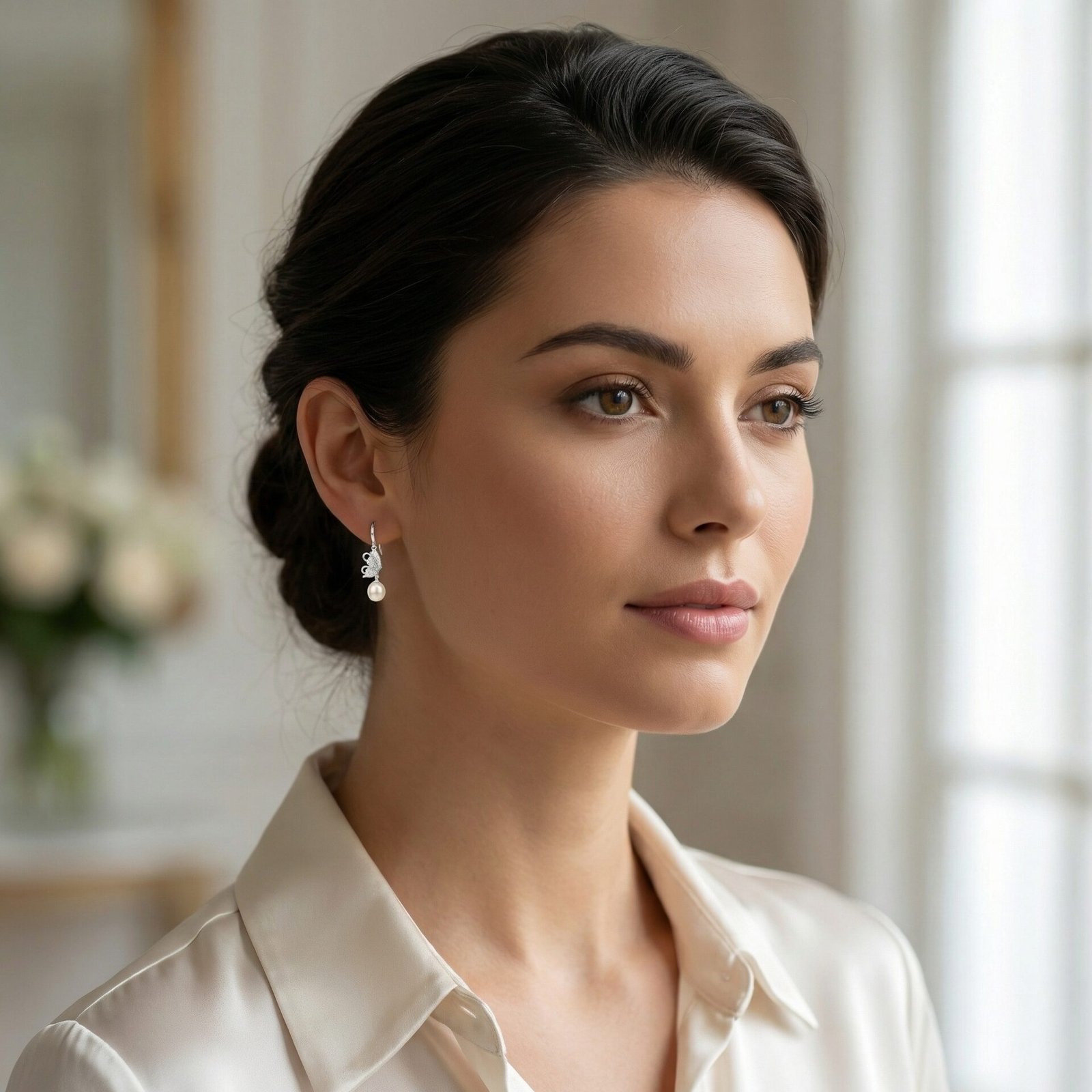 Butterfly Pearl Dangle Earrings Accessories 6 Butterfly Pearl Dangle Earrings Accessories 6