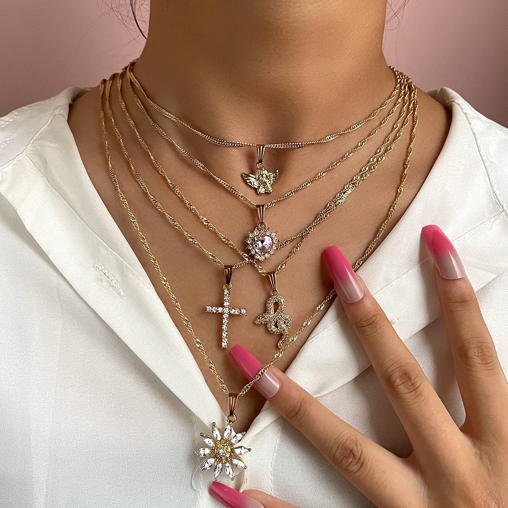 Crystal Heart Pendant Necklace Accessories 11 Crystal Heart Pendant Necklace Accessories 11