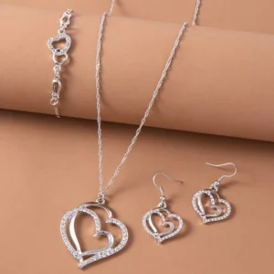 Crystal Heart Set — Jewelry Ensemble Best Sellers Crystal Heart Set — Jewelry Ensemble Best Sellers