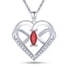 Crystal Heart Pendant Necklace Jewelry 12
